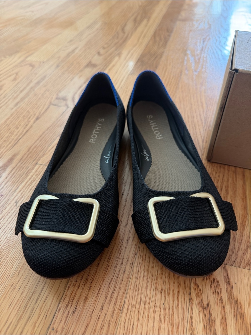 Rothy’s  The Emblem Flat in Black Size 8.5